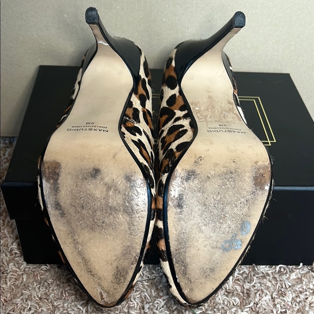 Leopard Print Women's Heels - Picture 4 of 5